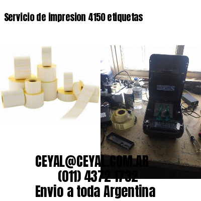 Servicio de impresion 4150 etiquetas