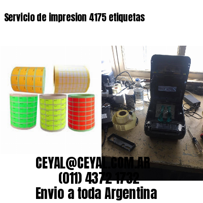Servicio de impresion 4175 etiquetas