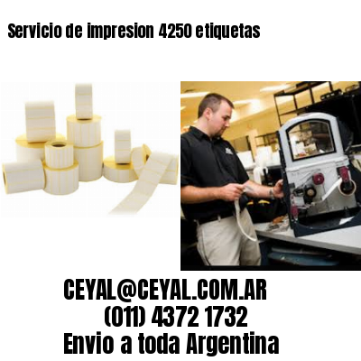 Servicio de impresion 4250 etiquetas
