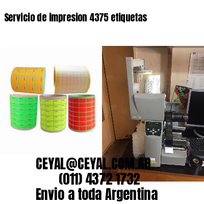 Servicio de impresion 4375 etiquetas
