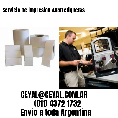 Servicio de impresion 4850 etiquetas