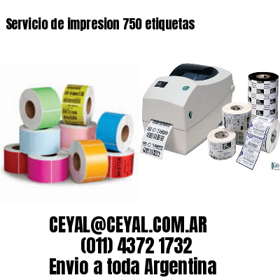 Servicio de impresion 750 etiquetas