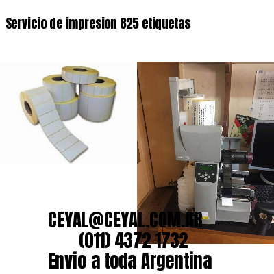 Servicio de impresion 825 etiquetas