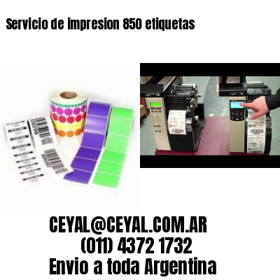 Servicio de impresion 850 etiquetas