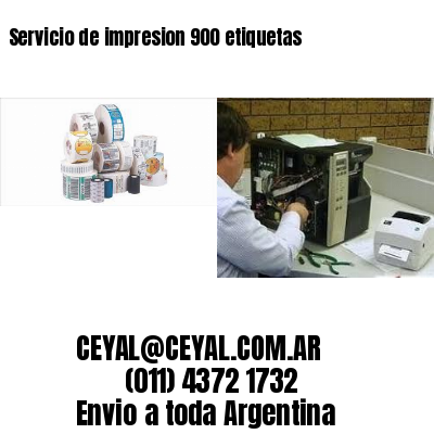 Servicio de impresion 900 etiquetas