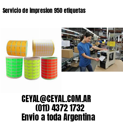 Servicio de impresion 950 etiquetas