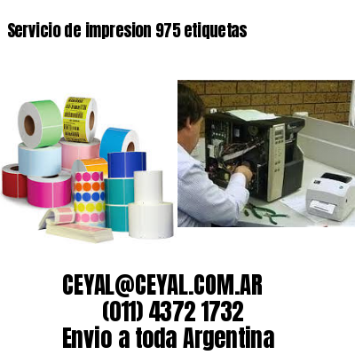 Servicio de impresion 975 etiquetas