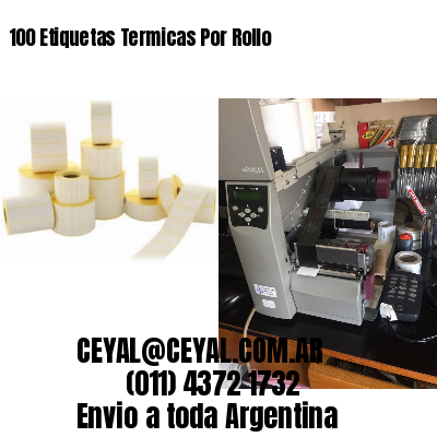 100 Etiquetas Termicas Por Rollo