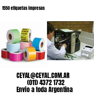 1550 etiquetas impresas