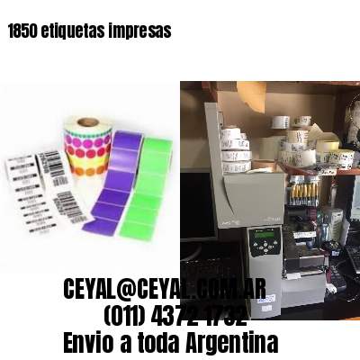 1850 etiquetas impresas