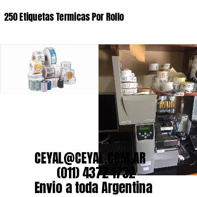 250 Etiquetas Termicas Por Rollo