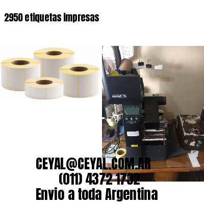 2950 etiquetas impresas