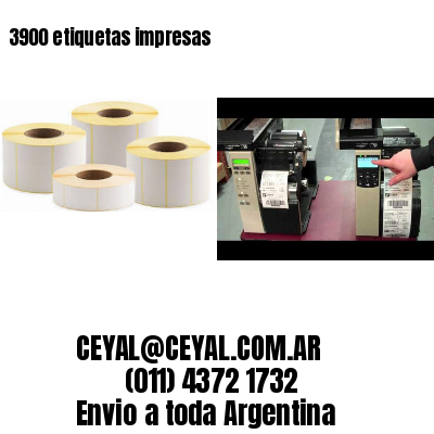 3900 etiquetas impresas