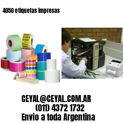4050 etiquetas impresas