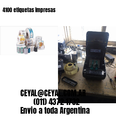 4100 etiquetas impresas