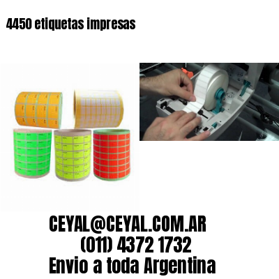 4450 etiquetas impresas