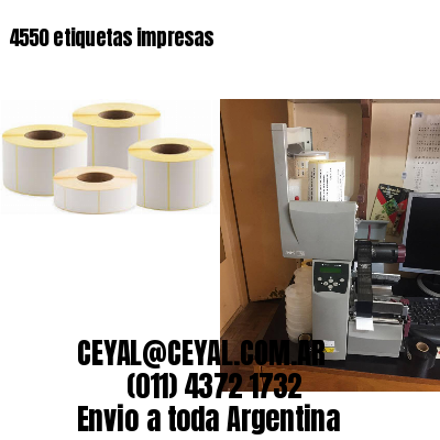 4550 etiquetas impresas