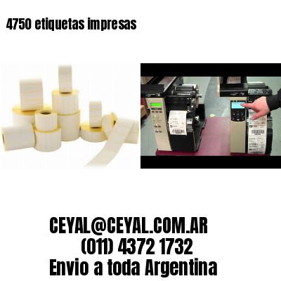 4750 etiquetas impresas