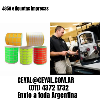 4850 etiquetas impresas