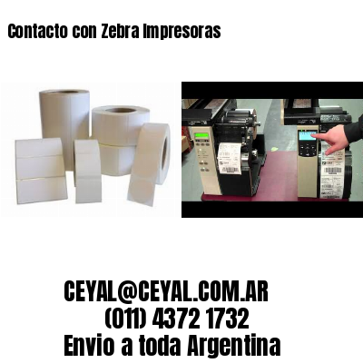 Contacto con Zebra Impresoras