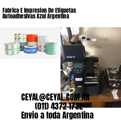 Fabrica E Impresion De Etiquetas Autoadhesivas Azul Argentina