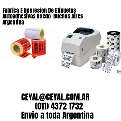 Fabrica E Impresion De Etiquetas Autoadhesivas Boedo  Buenos Aires Argentina