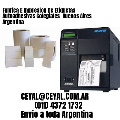 Fabrica E Impresion De Etiquetas Autoadhesivas Colegiales  Buenos Aires Argentina