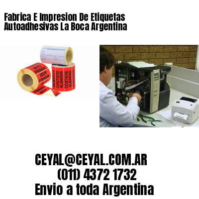 Fabrica E Impresion De Etiquetas Autoadhesivas La Boca Argentina