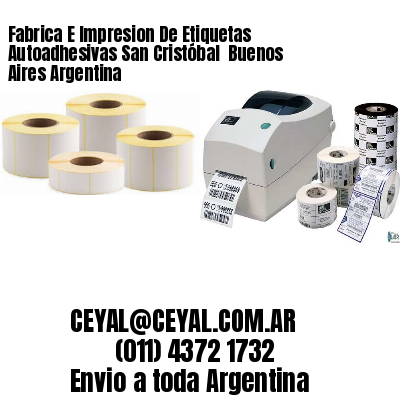 Fabrica E Impresion De Etiquetas Autoadhesivas San Cristóbal  Buenos Aires Argentina