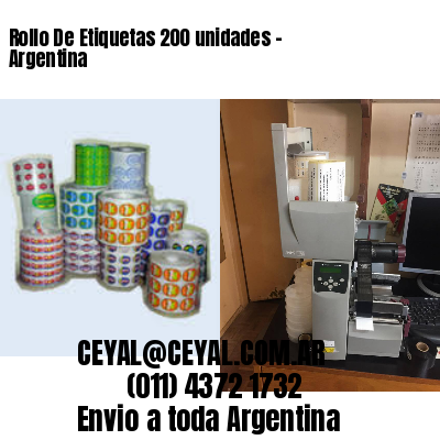 Rollo De Etiquetas 200 unidades – Argentina