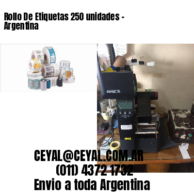 Rollo De Etiquetas 250 unidades – Argentina