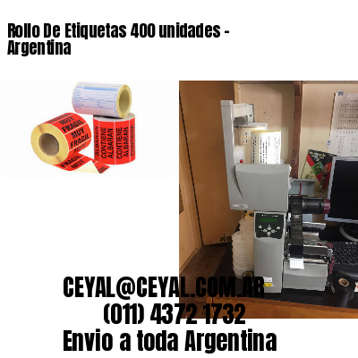 Rollo De Etiquetas 400 unidades – Argentina