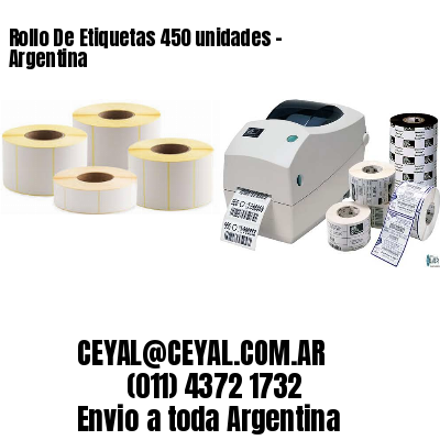 Rollo De Etiquetas 450 unidades – Argentina