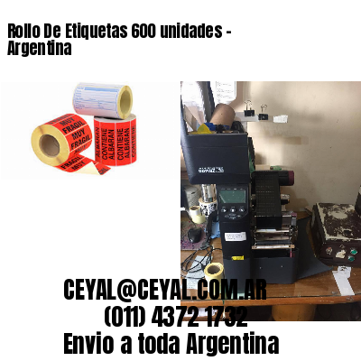 Rollo De Etiquetas 600 unidades – Argentina