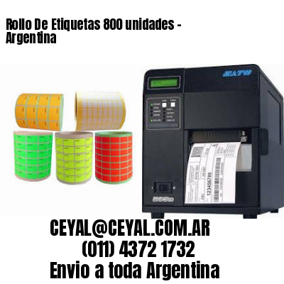 Rollo De Etiquetas 800 unidades – Argentina