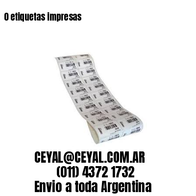 0 etiquetas impresas