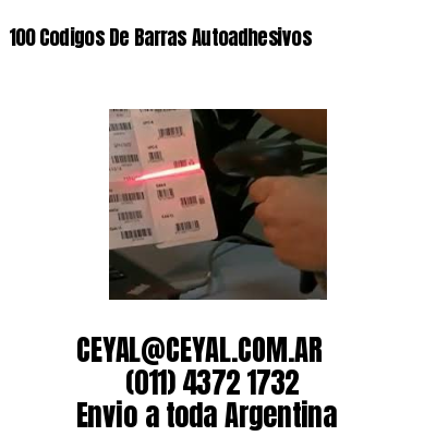 100 Codigos De Barras Autoadhesivos