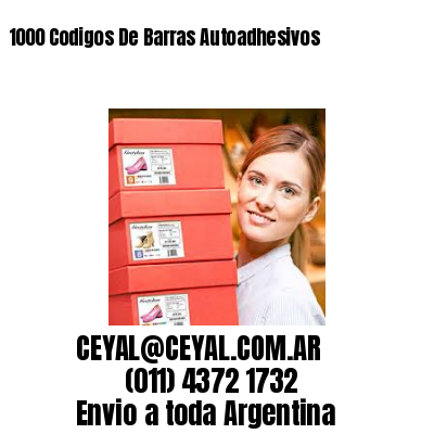 1000 Codigos De Barras Autoadhesivos