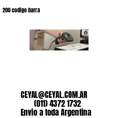 200 codigo barra