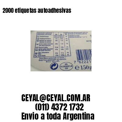 2000 etiquetas autoadhesivas