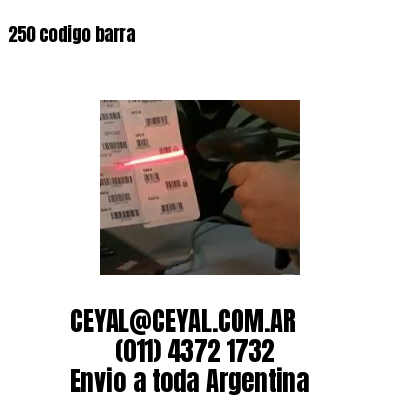 250 codigo barra