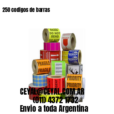 250 codigos de barras