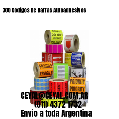 300 Codigos De Barras Autoadhesivos