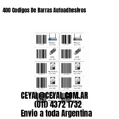 400 Codigos De Barras Autoadhesivos