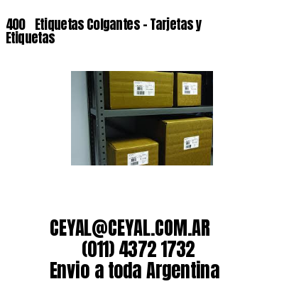 400 ‎ Etiquetas Colgantes – Tarjetas y Etiquetas