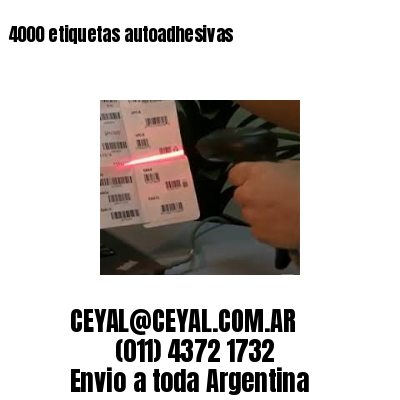 4000 etiquetas autoadhesivas