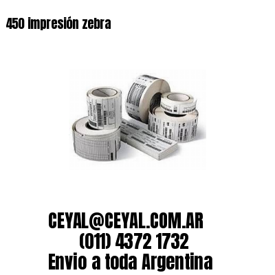 450 impresión zebra