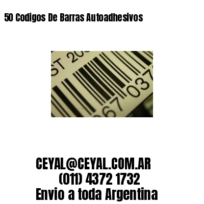 50 Codigos De Barras Autoadhesivos