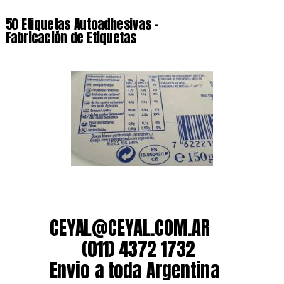 50 Etiquetas Autoadhesivas – Fabricación de Etiquetas