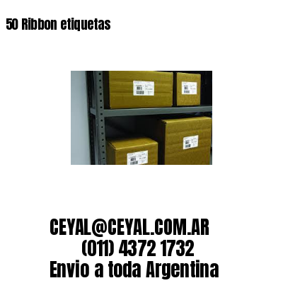 50 Ribbon etiquetas